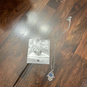 Woman’s Necklace, And Earrings